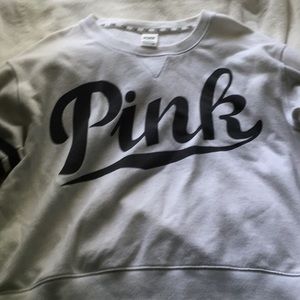Large Pink white sweater